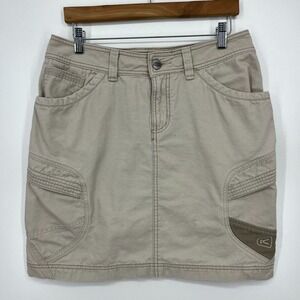 Keen‎ Skirt Women's 8 Beige Khaki Outdoors Hiking Pockets Cotton